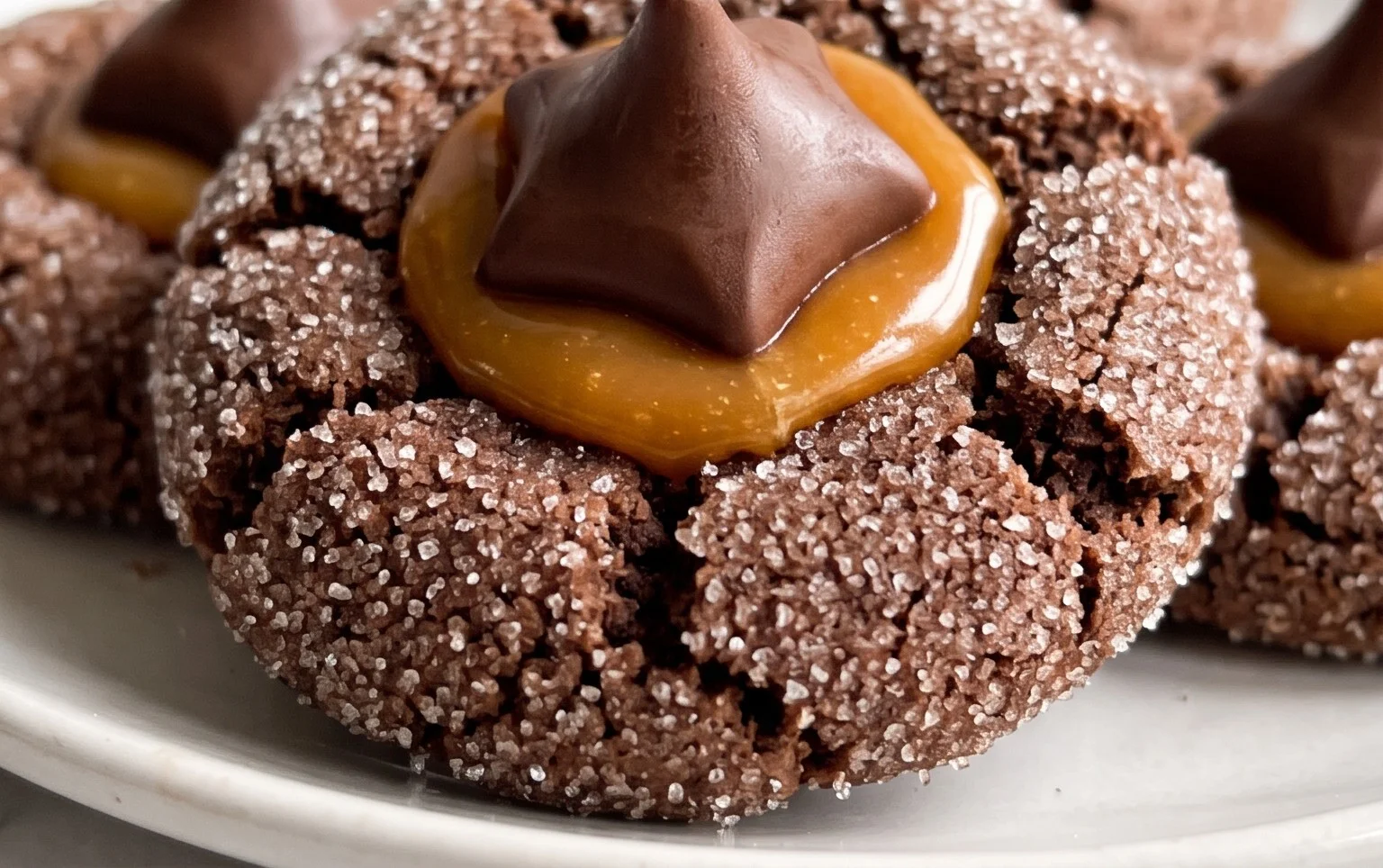 Chocolate Caramel Blossoms