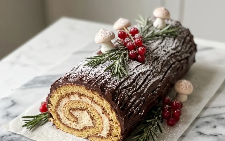 Bûche de Noël Traditionnelle : Recette Facile & Moelleuse